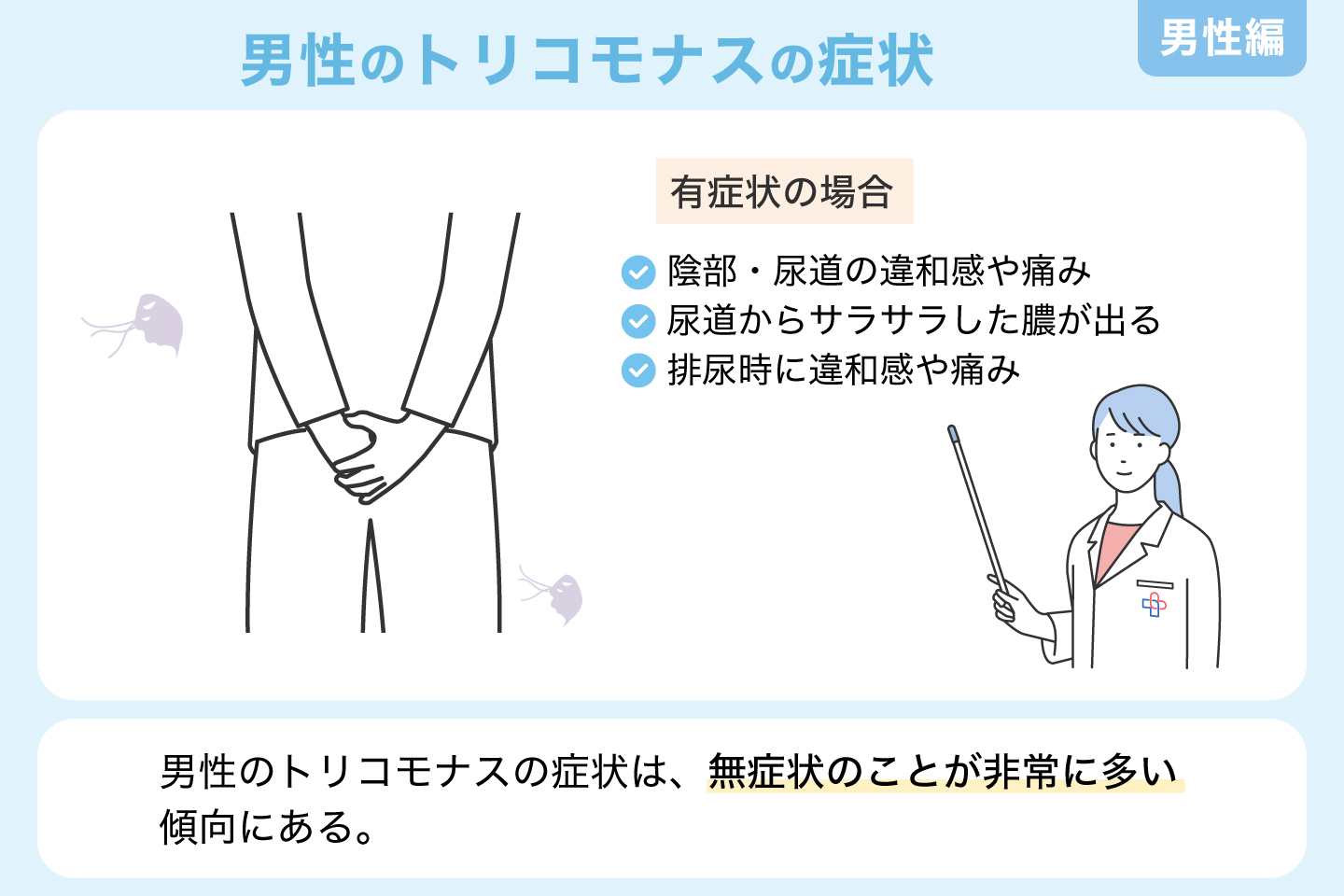 男性のトリコモナスの症状