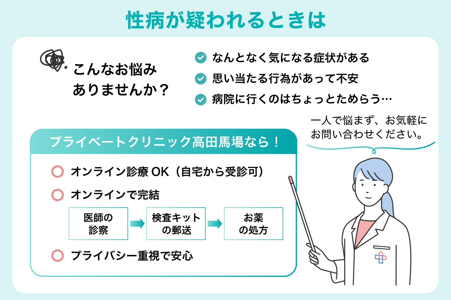 性病が疑われるときは