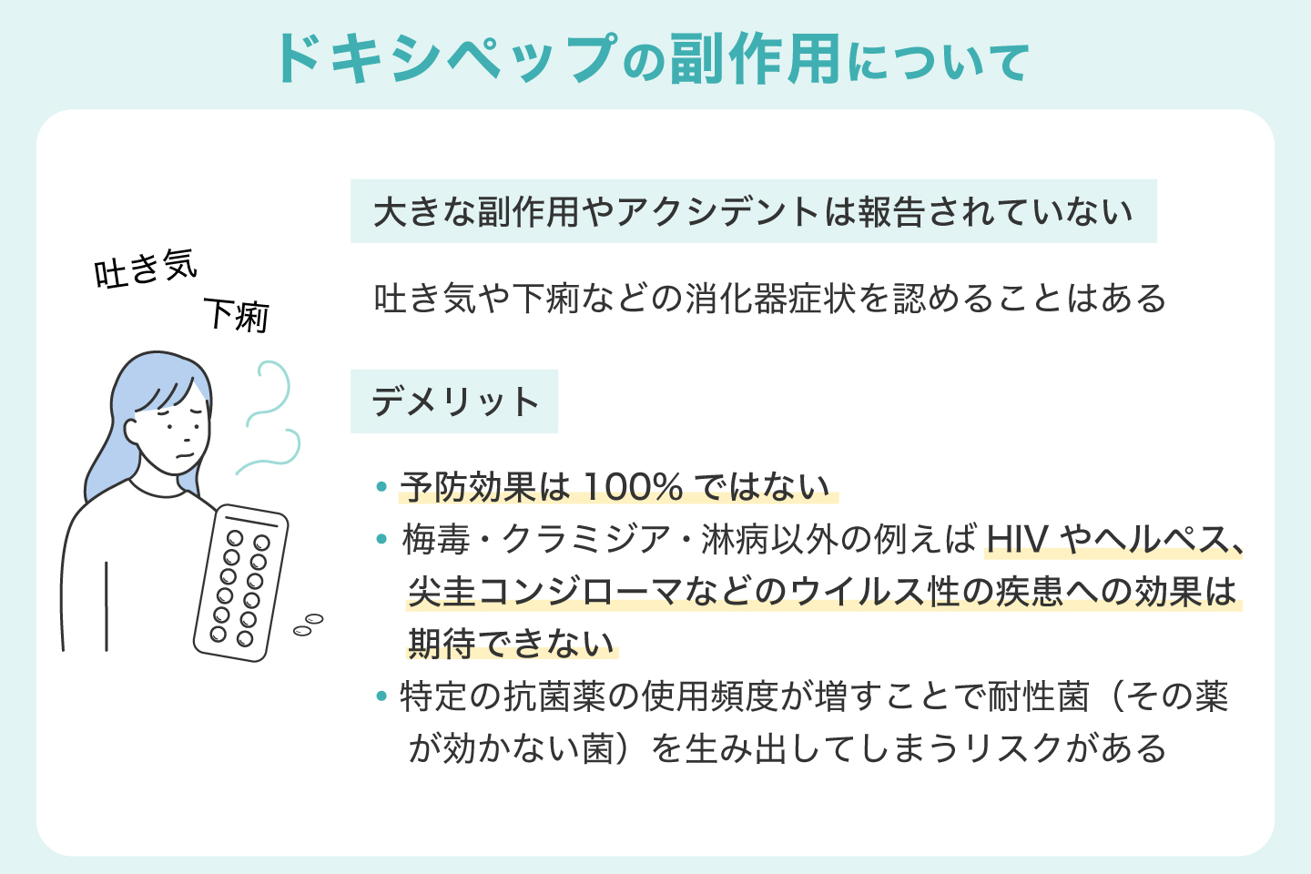 ドキシペップの副作用について