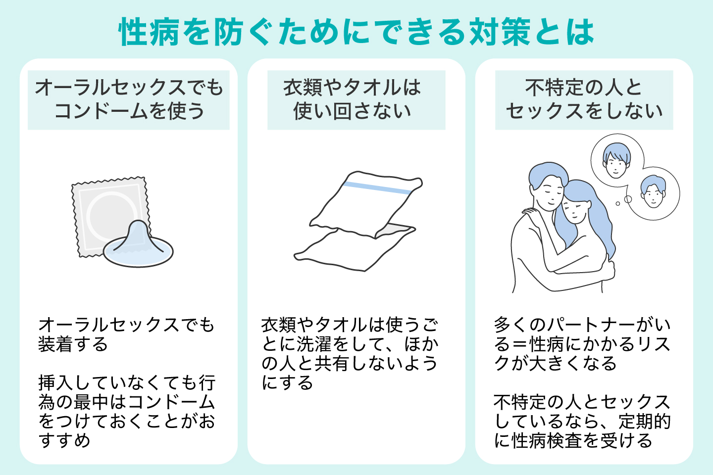 性病を防ぐためにできる対策とは
