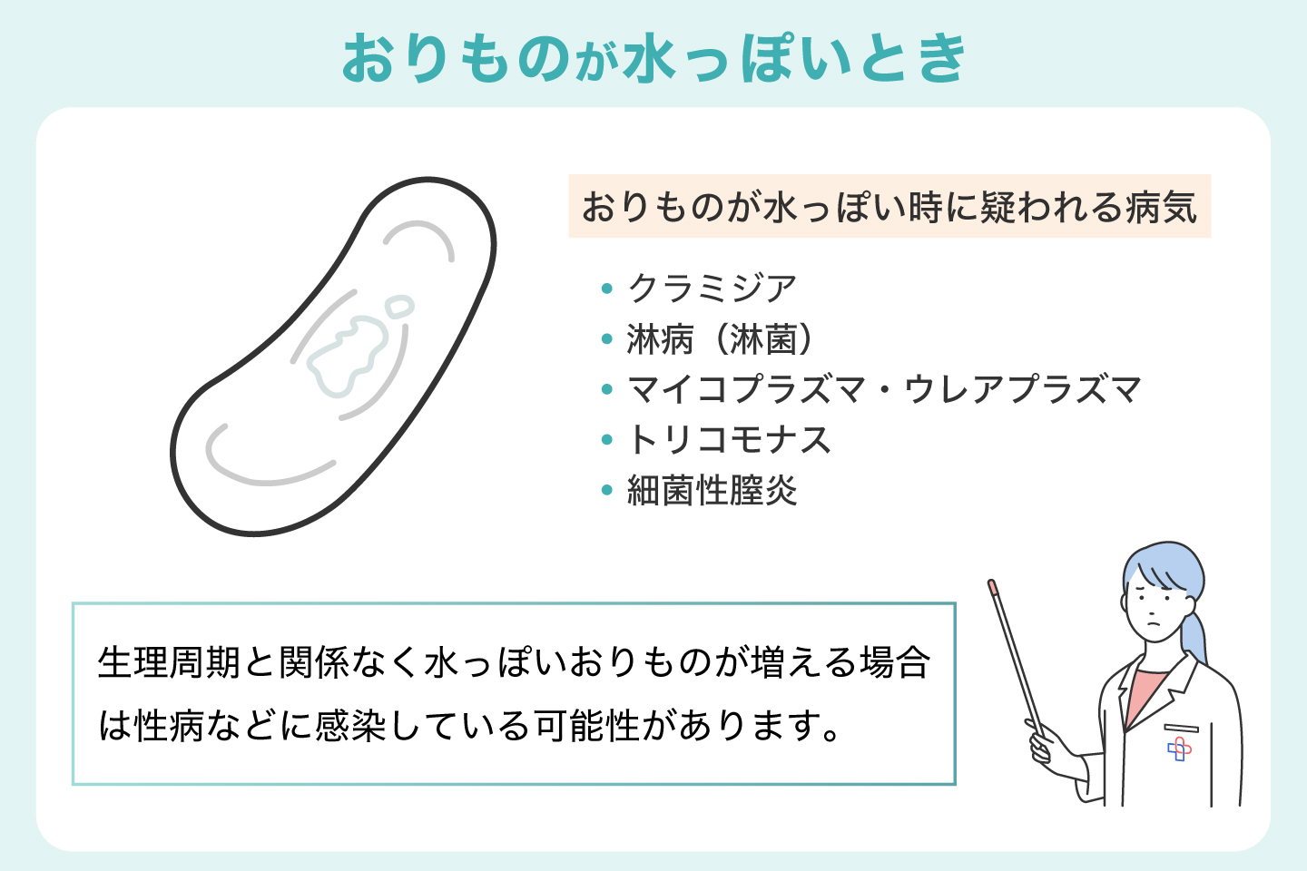 おりものが水っぽいとき