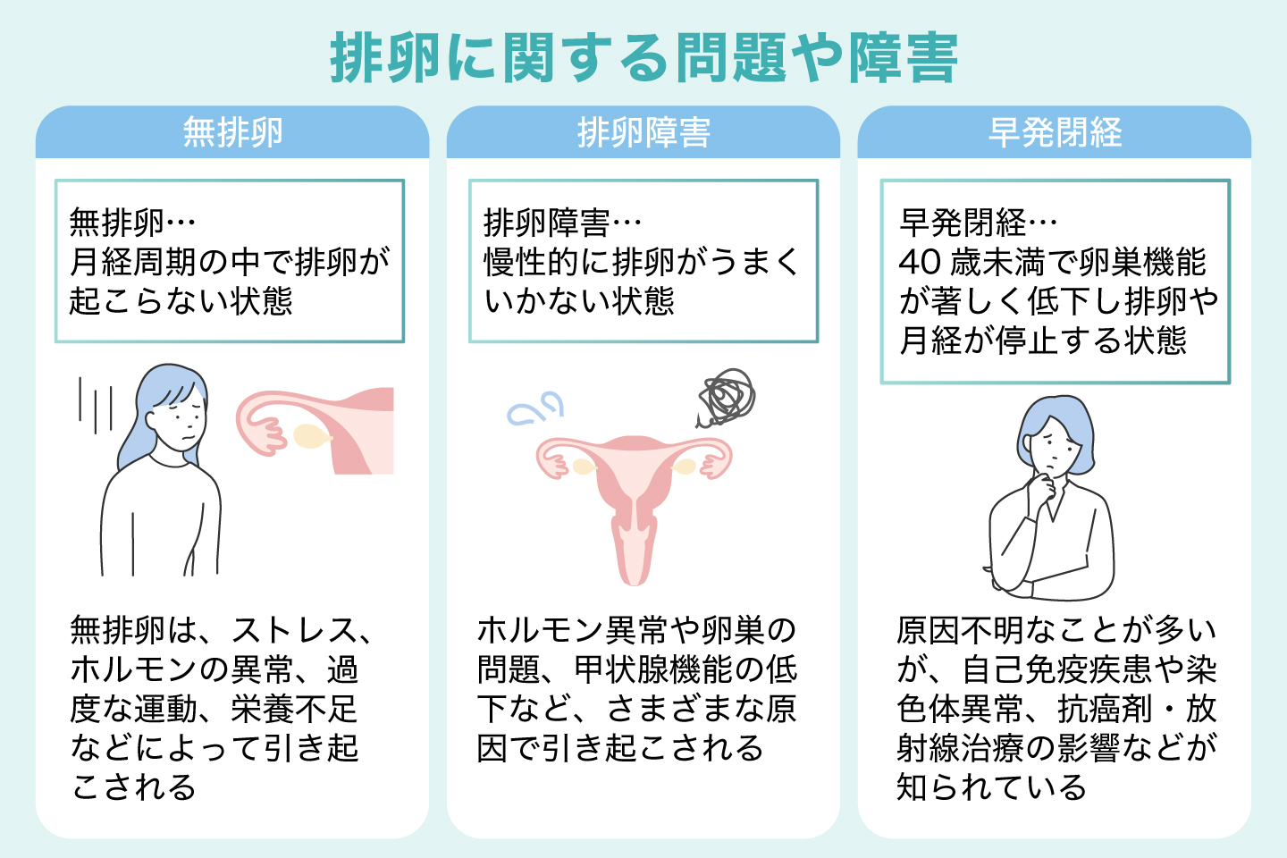 排卵に関する問題や障害