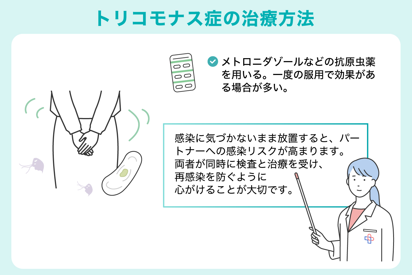 トリコモナス症の治療方法